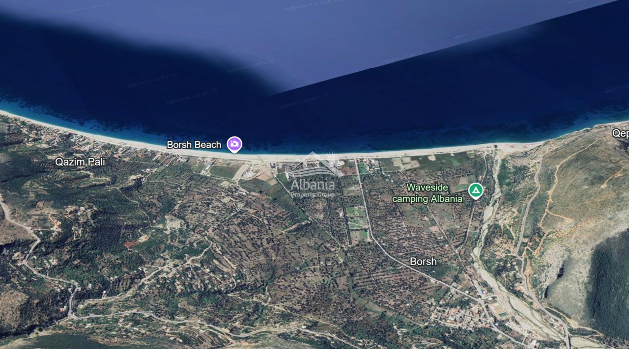 Продаётся земля в Борш-Влёре, Албанская Ривьера, недалеко от пляжа, подходит для строительства